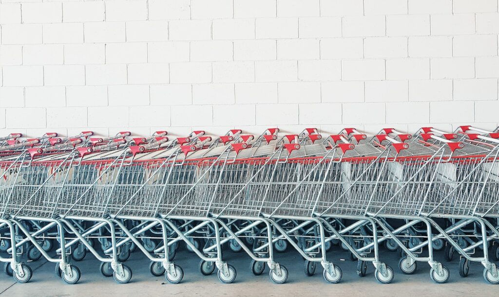 image of shopping carts, Gabrielle Ribeiro | Unsplash | Google Cloud AI