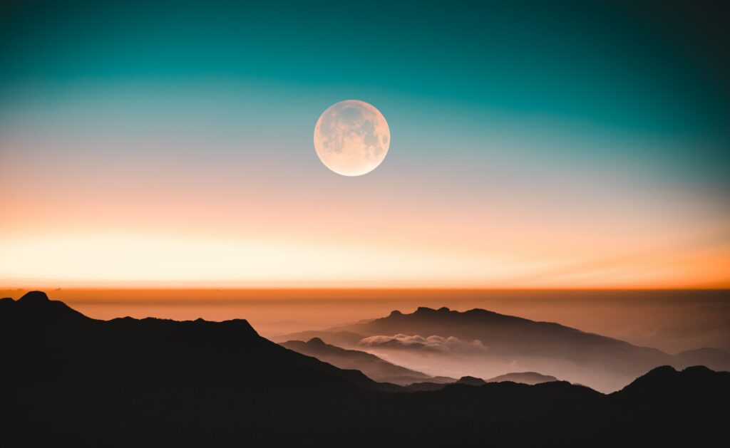 image of moon over mountains | Lockheed Martin and SAP