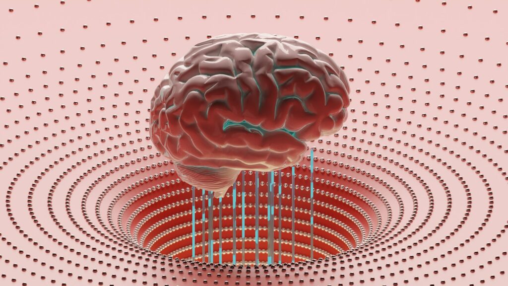 image of pink brain - abstract AI image | Snowflake | NVIDIA