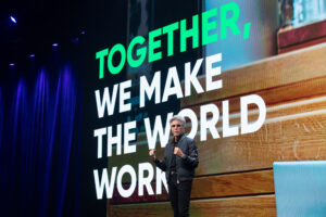 image of Bill McDermott at event | ServiceNow Now Assist
