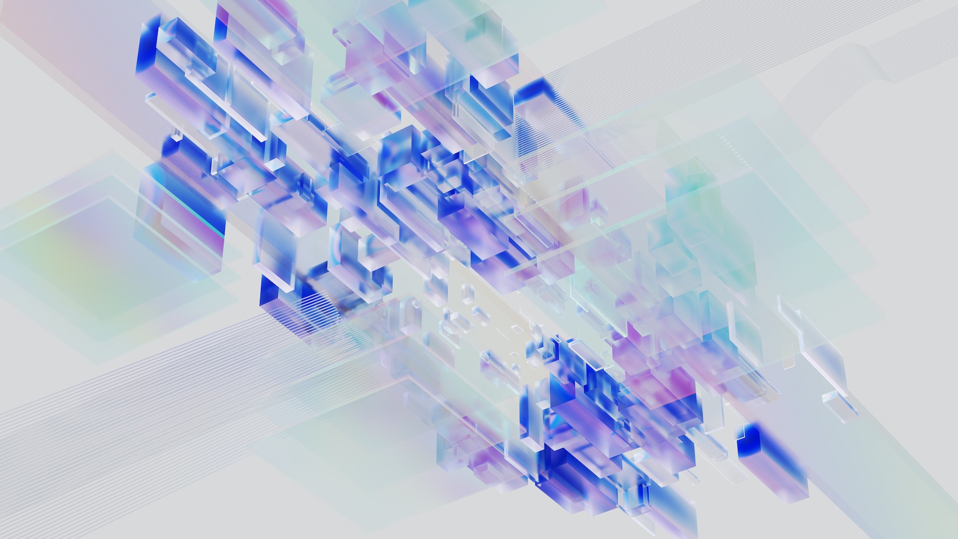 abstract AI image, blue, purple and green | McKinsey and Salesforce