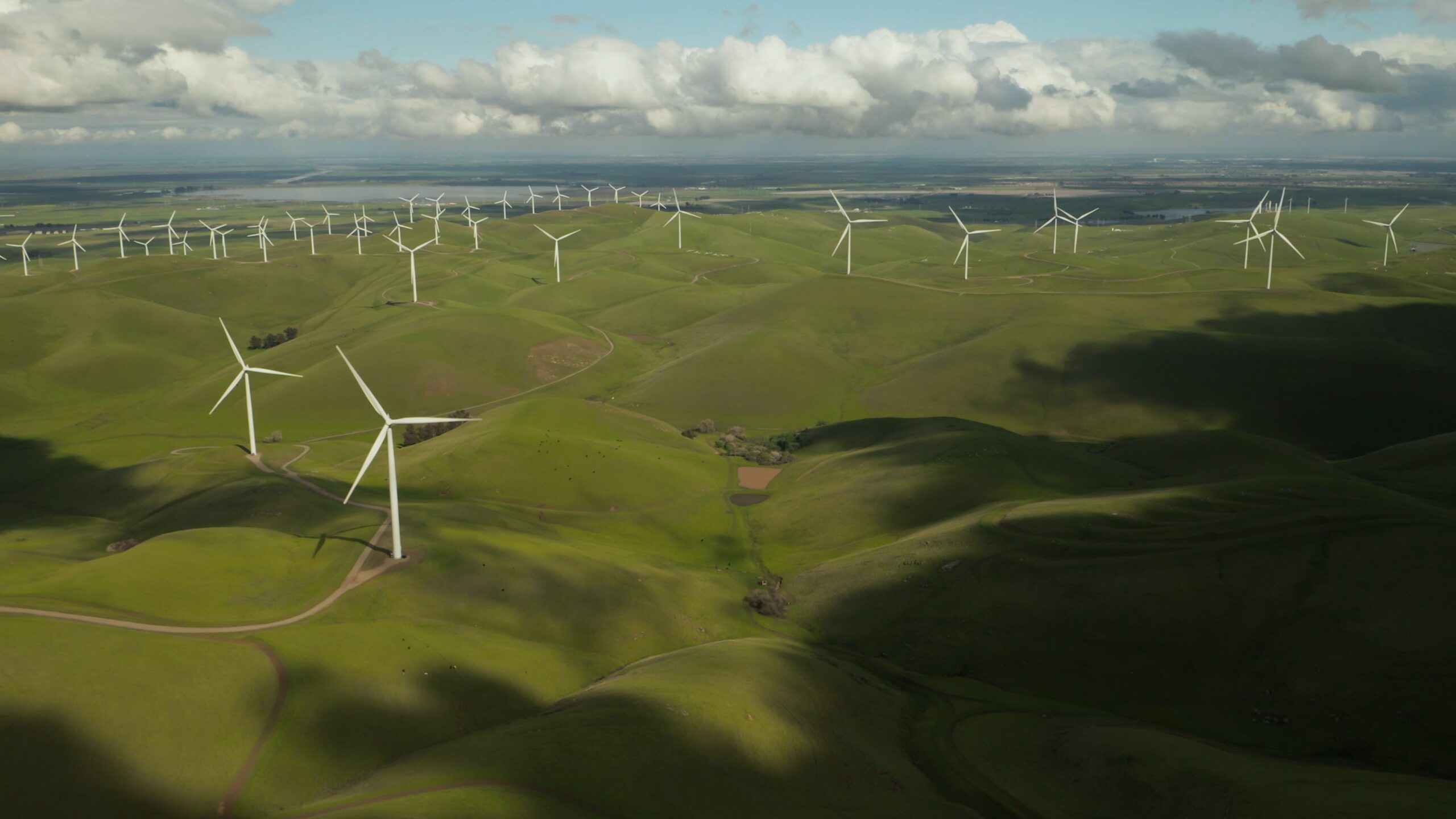 SAP Fioneer : Windmills on rolling hills.