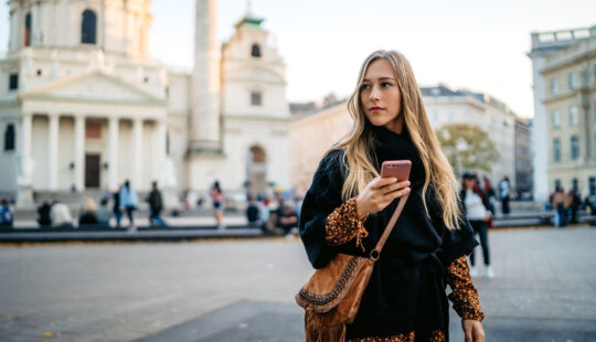 Woman in Vienna : SAP AI posted pic for SAP connect spend event