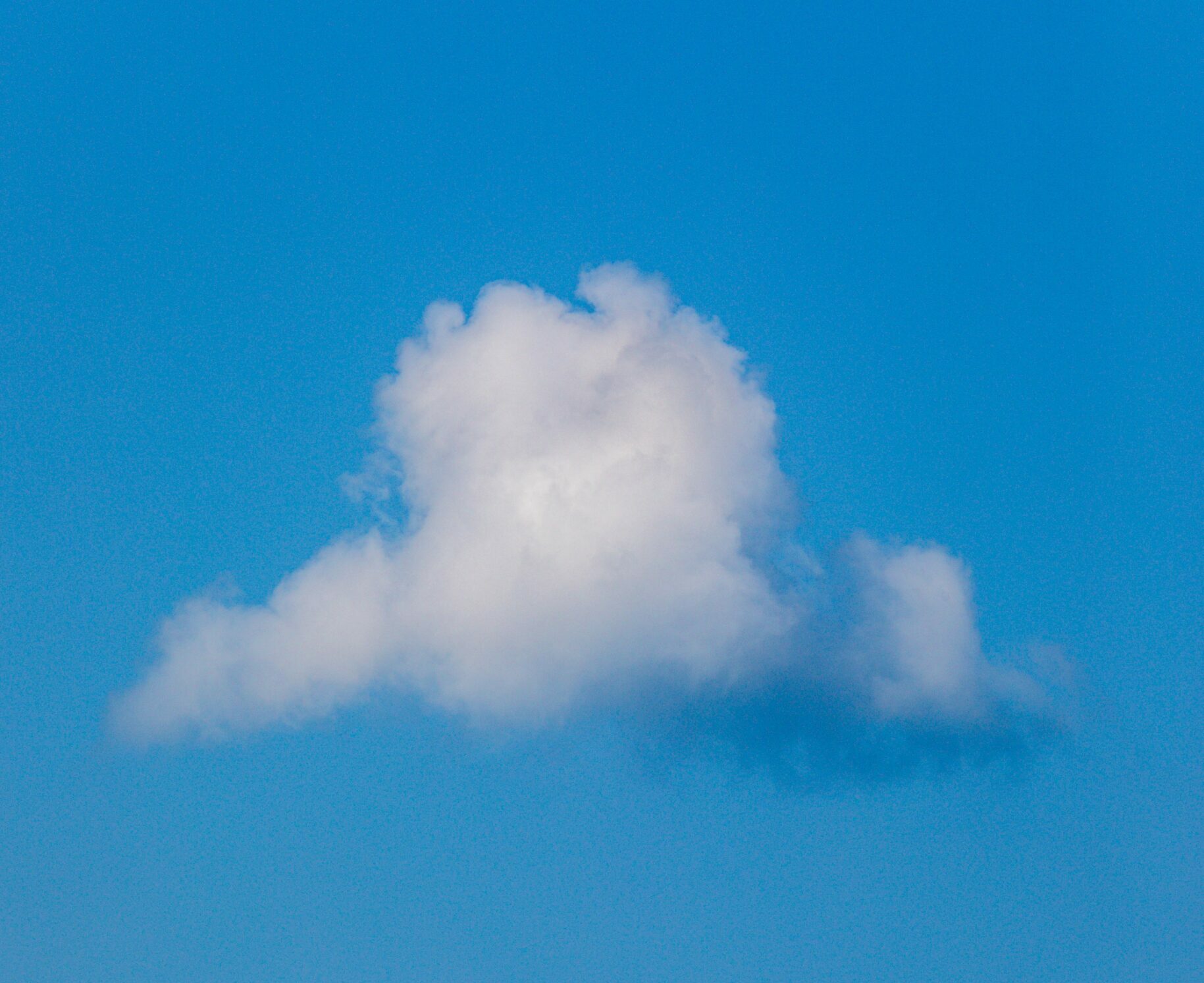 A singular cloud pictured against a blue sky | SAP