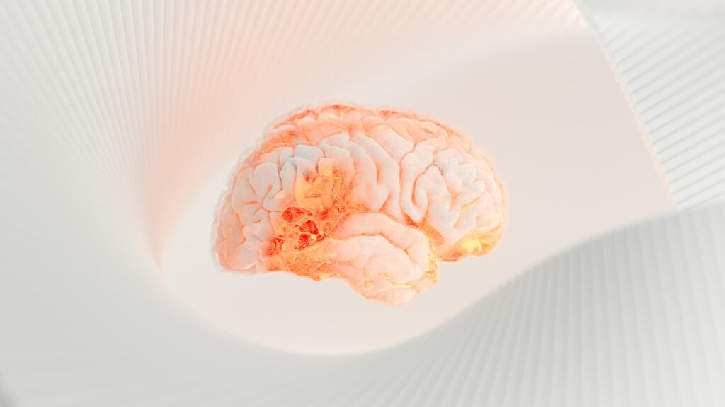 abstract image of brain in orange | Accenture and Unilever