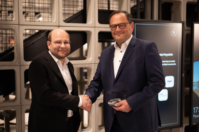 Bastian Nominacher, Celonis co-CEO and co-founder, and Alexander Buresch, CIO of the BMW Group