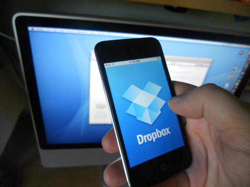 Image of Dropbox app on iphone / Dropbox announces new features and builds on partnership with Microsoft