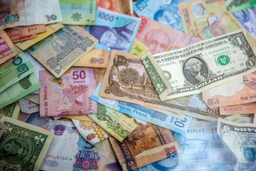 image of money in different currencies | Paystand unlocks seamless finance integrations with Microsoft Dynamics 365