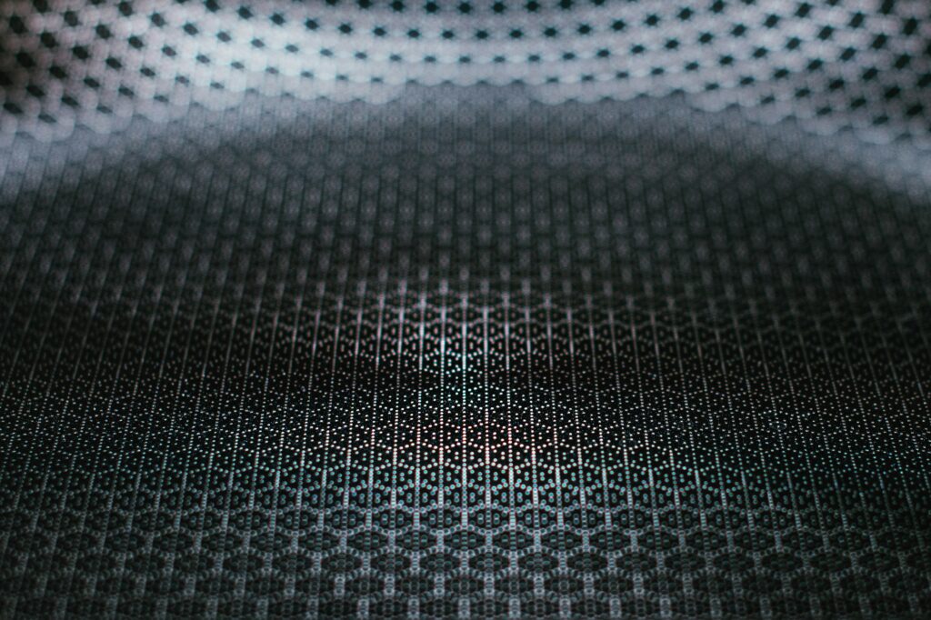 abstract image of a metallic pattern in a hexagonal pattern | GSS manufacturing