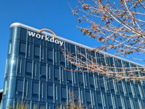 image of Workday office surrounded by blue skies | Compa