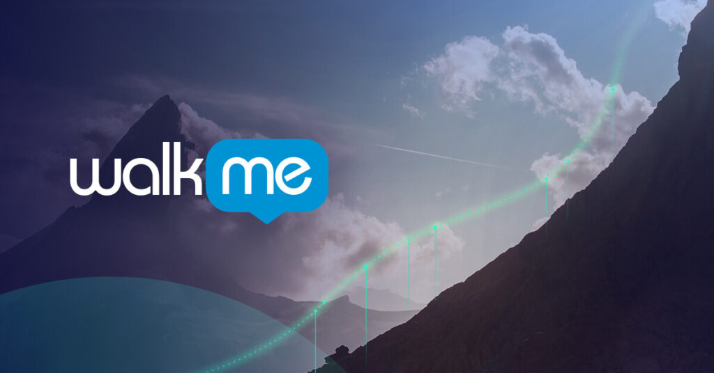 a darkened photo of a mountain with a sign "WalkMe" on top | WalkMe logo, SAP to acquire WalkMe