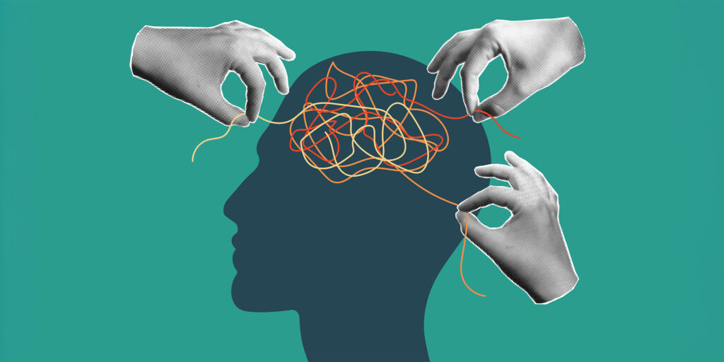 image of hands picking at spaghetti brain | ESG software