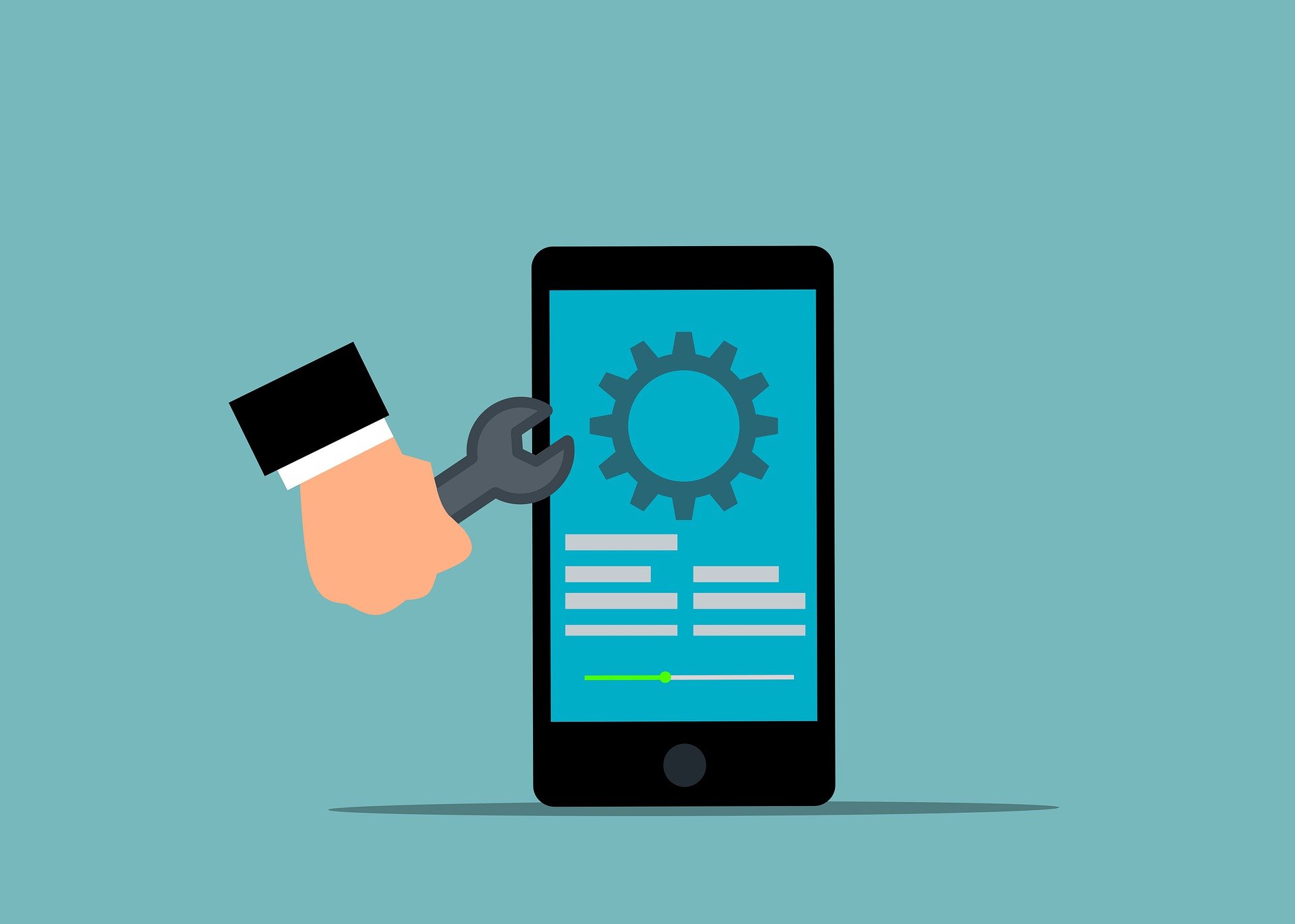 a graphic of a device getting updates and maintenance | What does it take to switch from difficulty making updates to updating project data en masse?