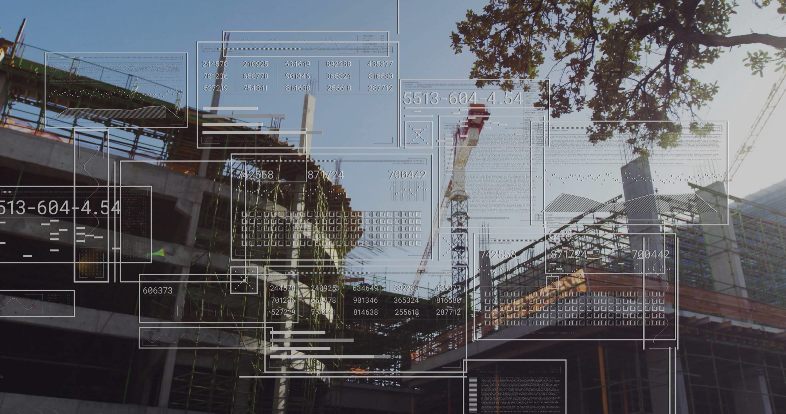 Data processing over infrastructure construction site