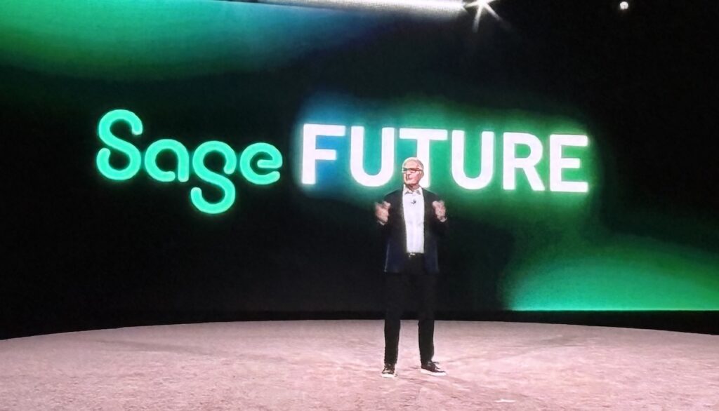 Sage CEO Steve Hare talking about the future of AI and ERP systems.