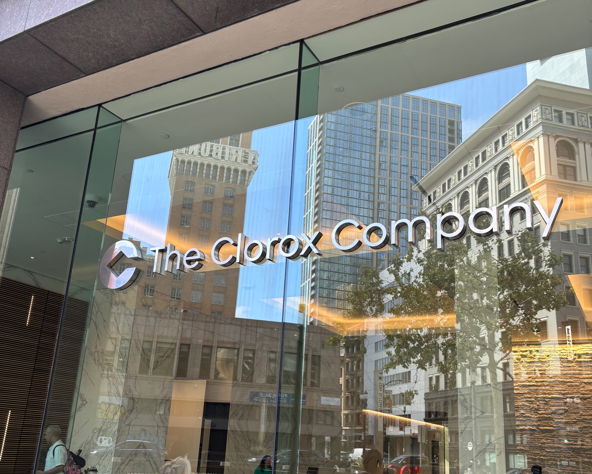 The Clorox Company headquarters exterior with city reflections, illustrating SAP S/4HANA transformation and enterprise modernization