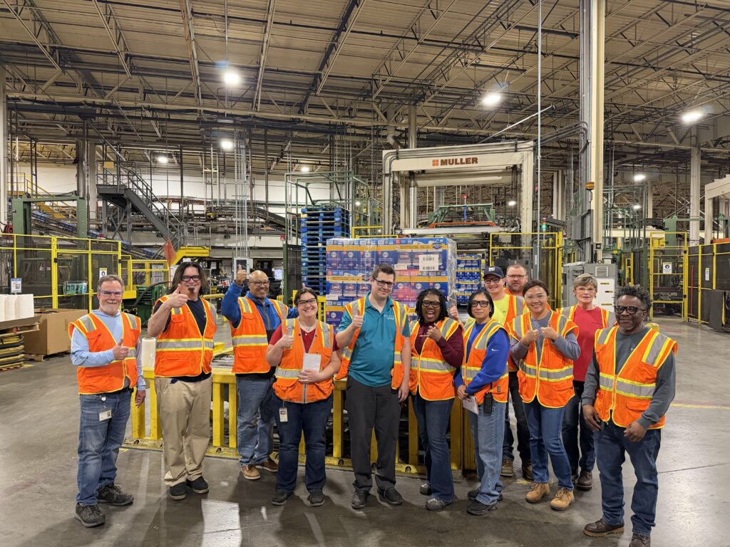 Clorox manufacturing team at Aberdeen, MD plant during SAP S/4HANA cutover, showing frontline operations and production environment.