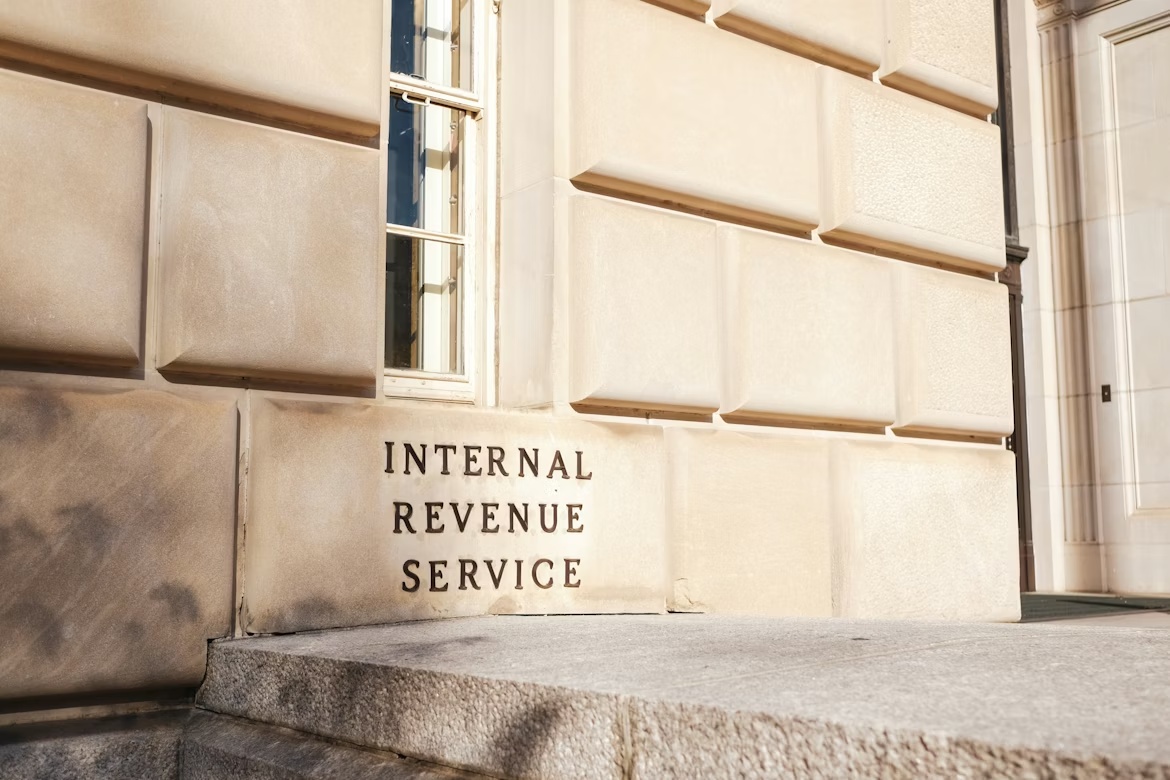 Internal Revenue Service building exterior illustrating IRS impersonation scams and tax season fraud risks in 2026.