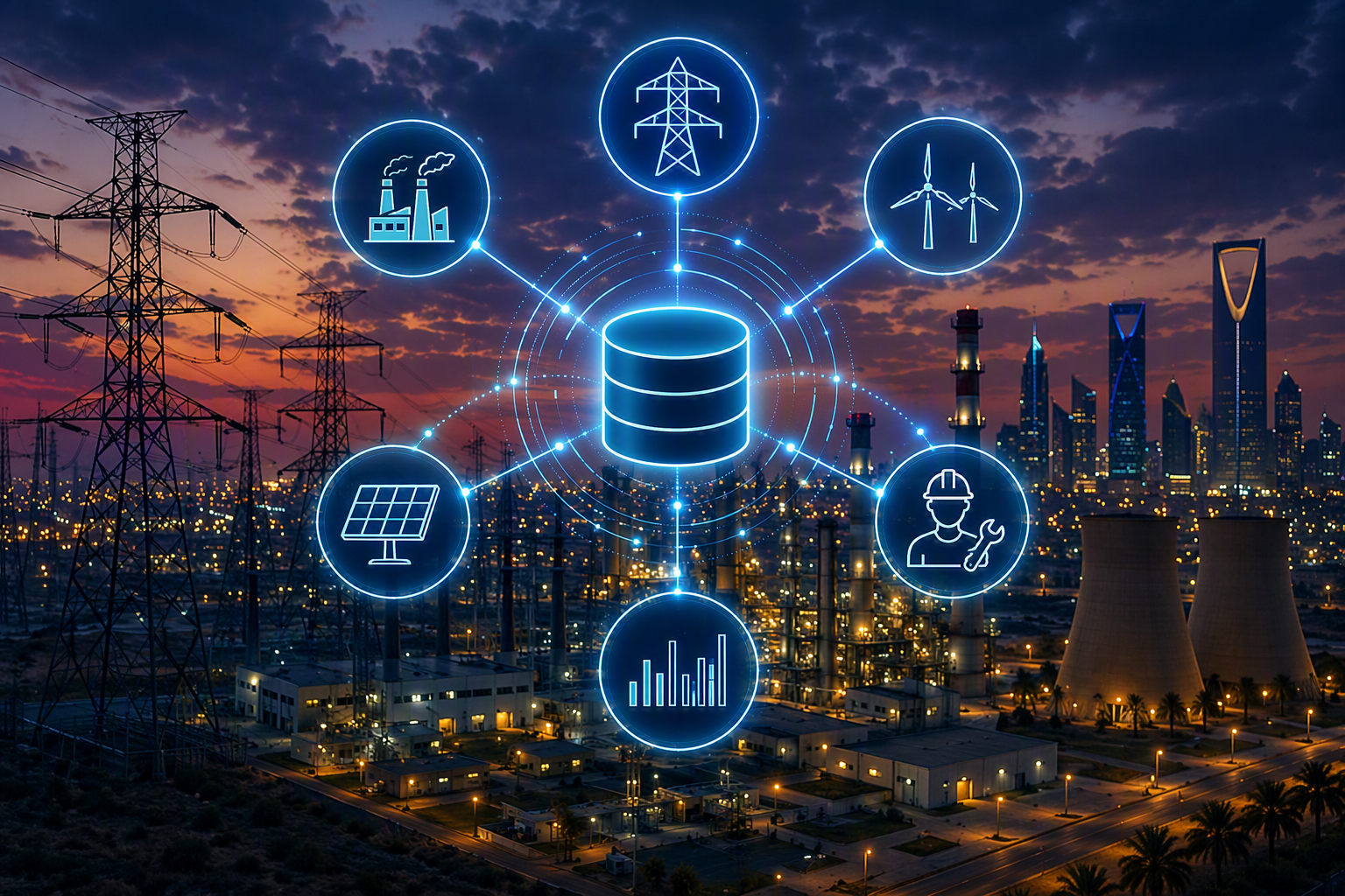 SAP Enterprise Asset Management data transformation project at a Saudi utility consolidating asset and maintenance records