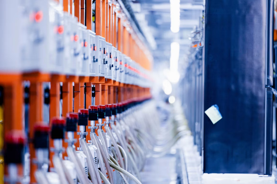 Automated manufacturing equipment illustrating SAP MII vulnerabilities highlighted in SAP Security Patch Day August 2026.